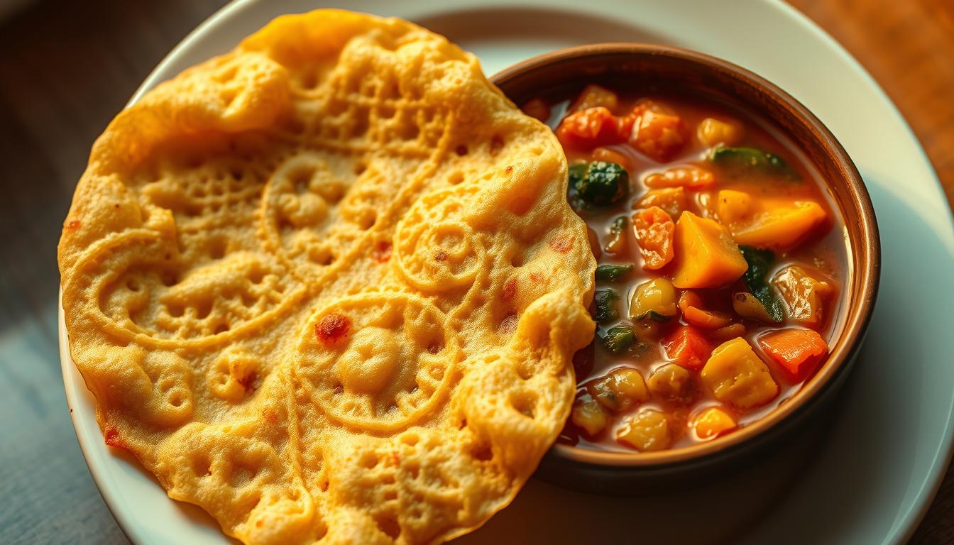 Appam with Vegetable Stew