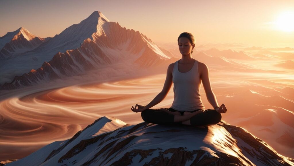 4 Strategies for Building Resilience 3 a woman sitting on a mountain