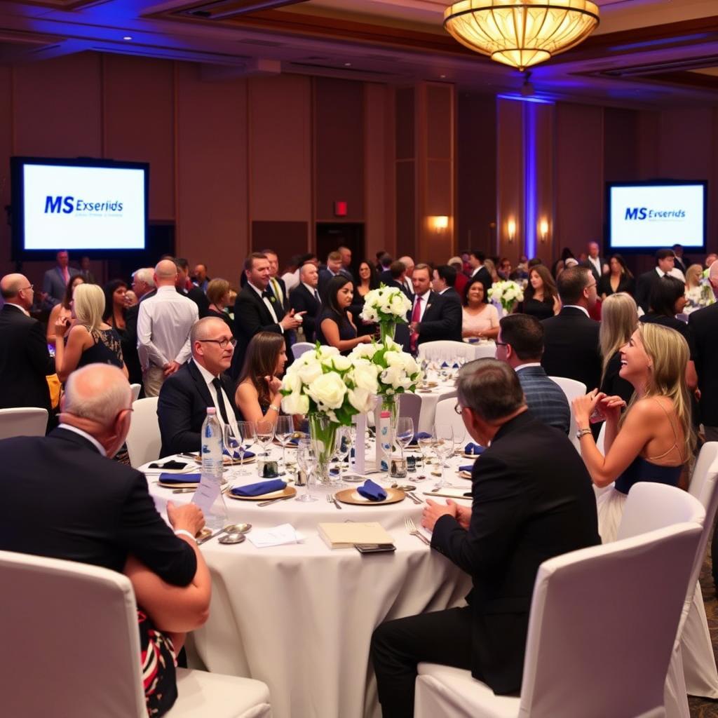 Attendees at the Race to Erase MS Gala supporting multiple sclerosis research through their participation Attendees at the Race to Erase MS Gala supporting multiple sclerosis research through their participation