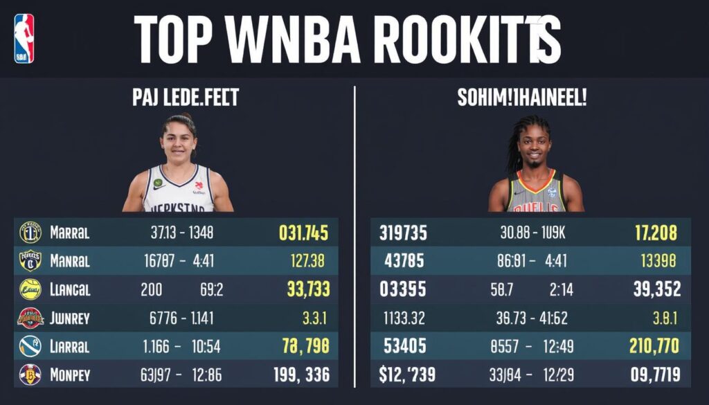 Comparison of top WNBA rookies including Paige Bueckers Comparison of top WNBA rookies including Paige Bueckers