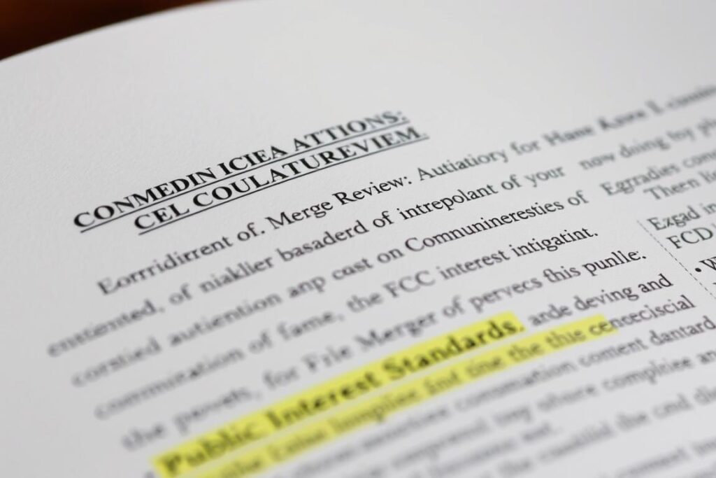 Legal document showing Communications Act provisions related to FCC merger reviews HR practices Legal document showing Communications Act provisions related to FCC merger reviews HR practices