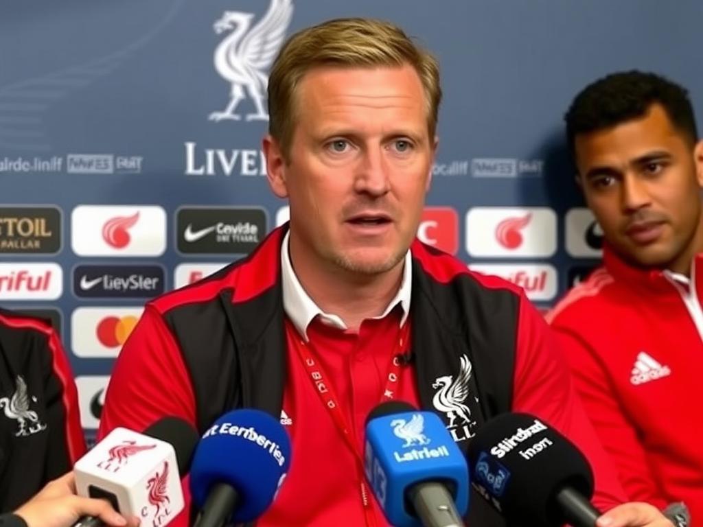 Liverpool manager Arne Slot during a Premier League press conference Liverpool manager Arne Slot during a Premier League press conference