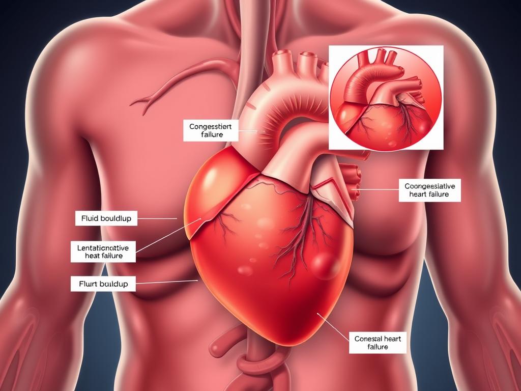 Medical illustration showing obesity-related heart complications like Latonya Pottain experienced Medical illustration showing obesity-related heart complications like Latonya Pottain experienced