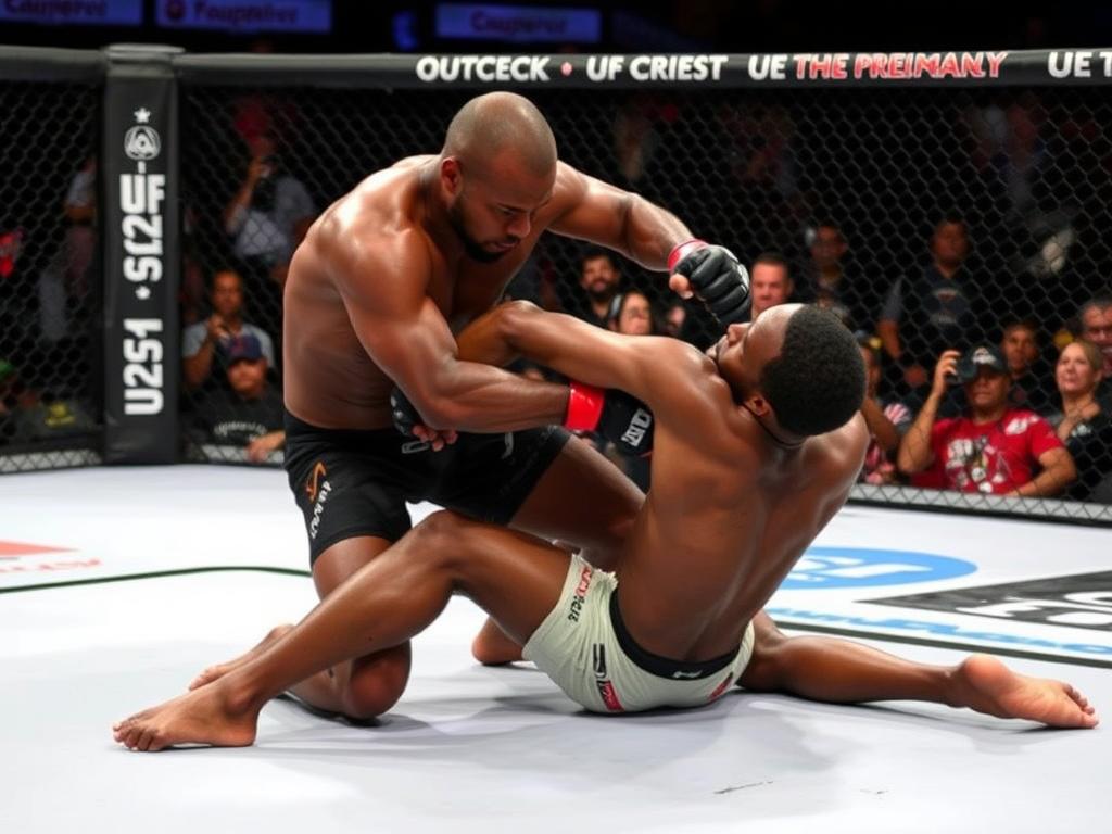 Paul Craig submitting Jamahal Hill with armbar at UFC 263