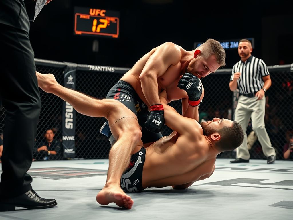 Paul Craig submitting Magomed Ankalaev with one second left at UFC Fight Night 127