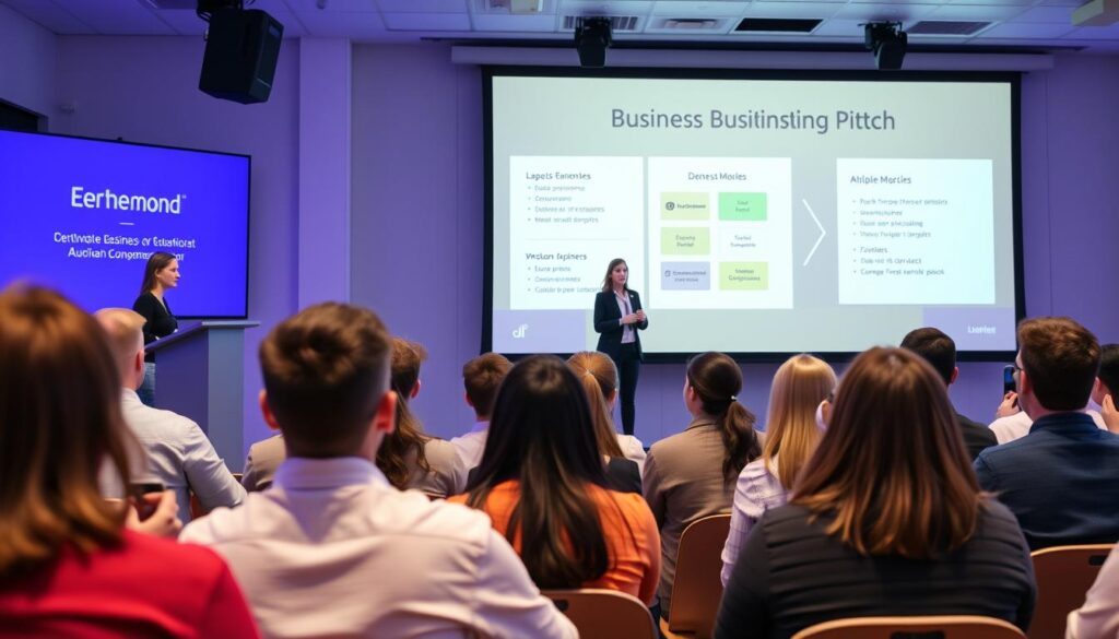 Pitch competition at the Innovation and Entrepreneurship Academy Pitch competition at the Innovation and Entrepreneurship Academy
