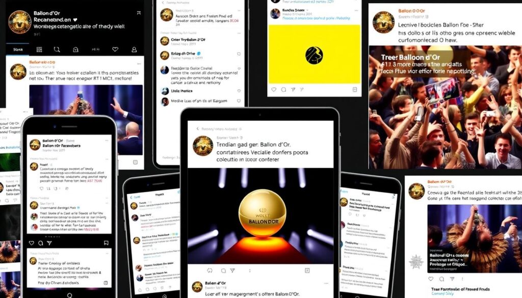 Social media reaction to Ballon d'Or results with global trending hashtags Social media reaction to Ballon d'Or results with global trending hashtags