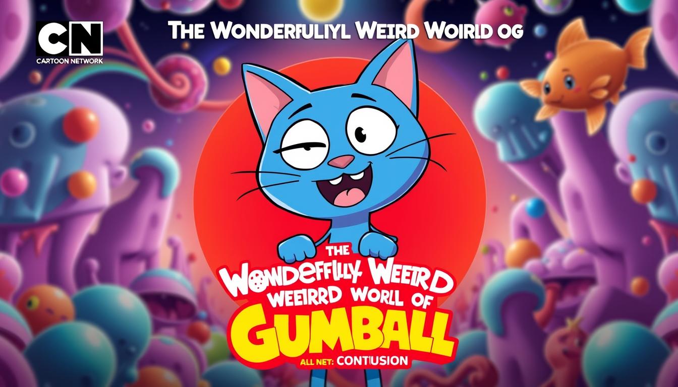The Wonderfully Weird World of Gumball official teaser poster showing Gumball and Darwin