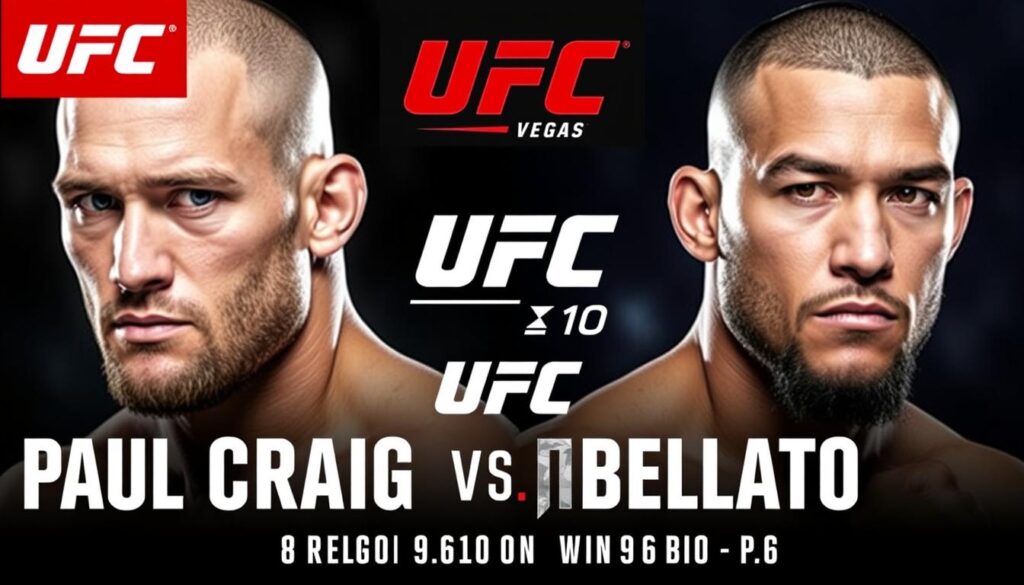 UFC Vegas 106 promotional image featuring Paul Craig vs Rodolfo Bellato