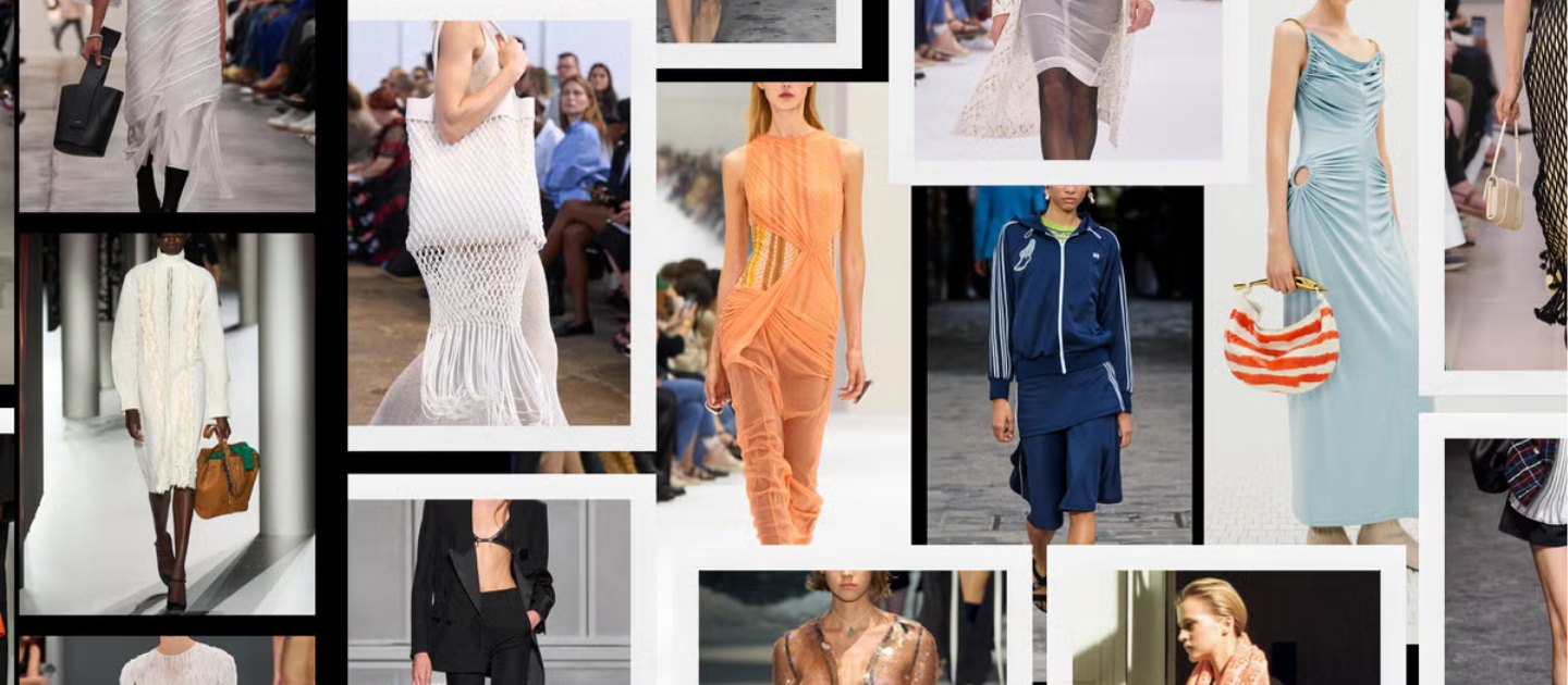 a collage of different fashion trends models
