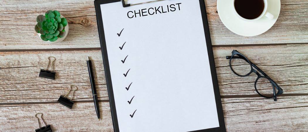 Moving Checklist Canada